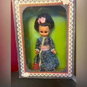 Vintage ARI German Made Doll in Floral Kimono